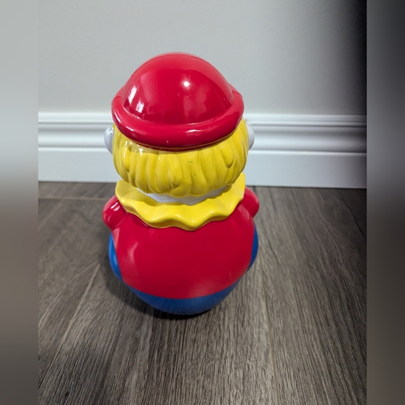 COPY - Musical and Wobble toy clown .  Plastic. Unbranded. EUC. It jingles when… - Picture 5 of 6